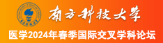 美女被鸡巴草到爆视频南方科技大学医学2024年春季国际交叉学科论坛